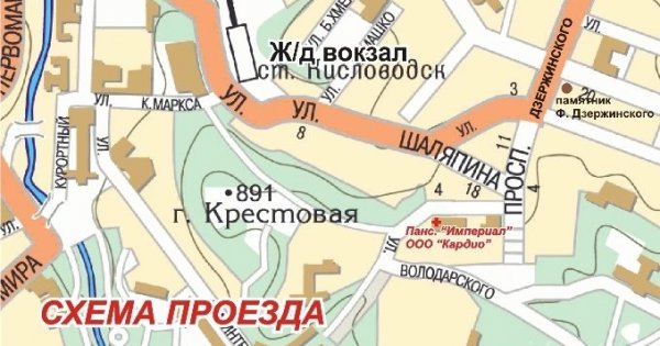 Панорама кисловодск карта